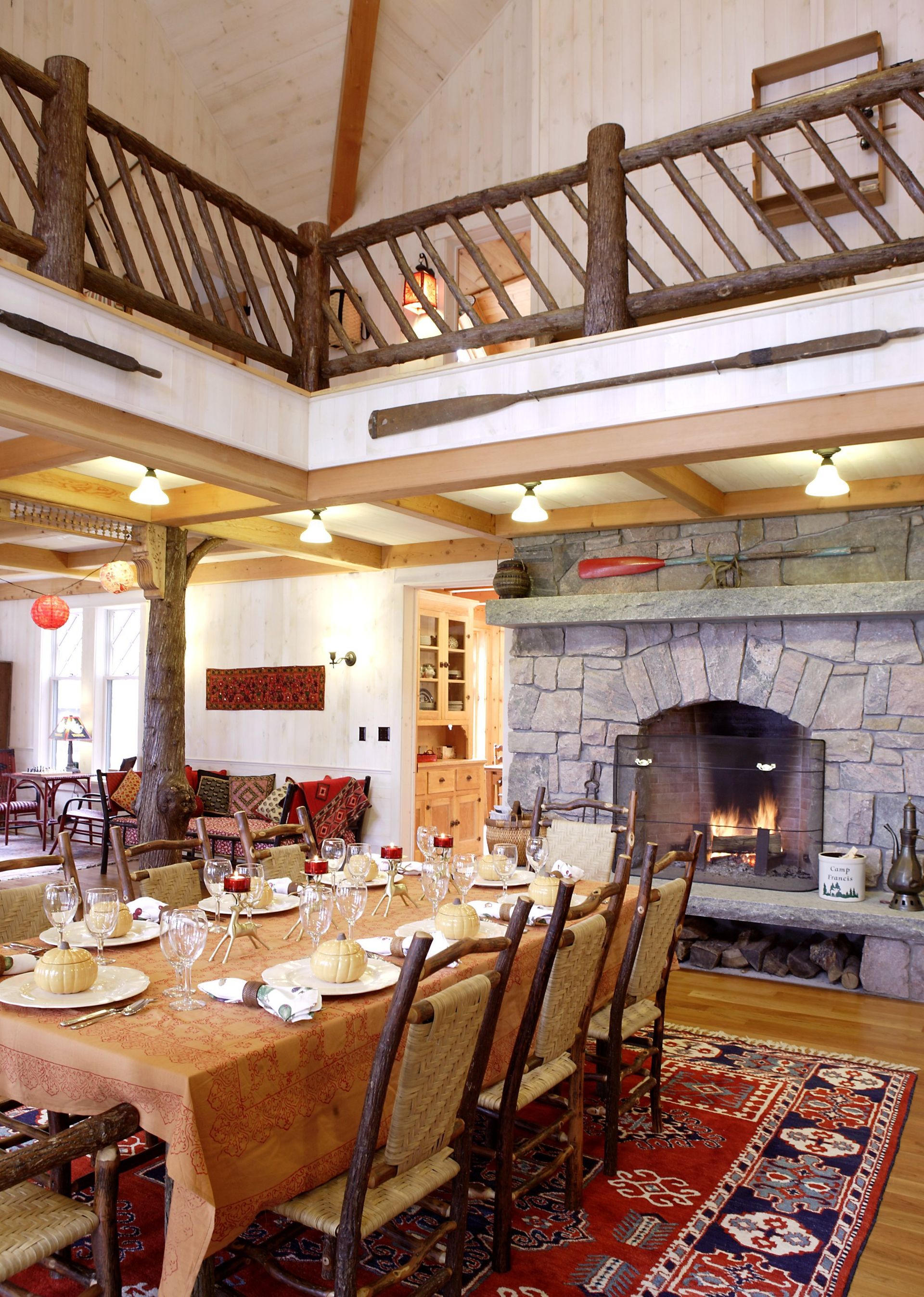 Custom Fireplace Design, Adirondack Mountains 28