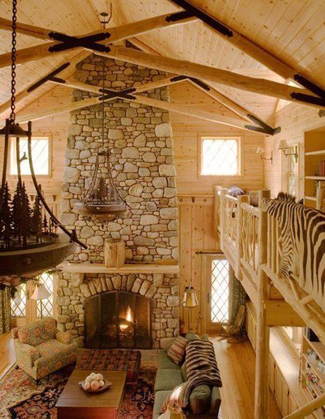 Custom Fireplace Design, Adirondack Mountains 27