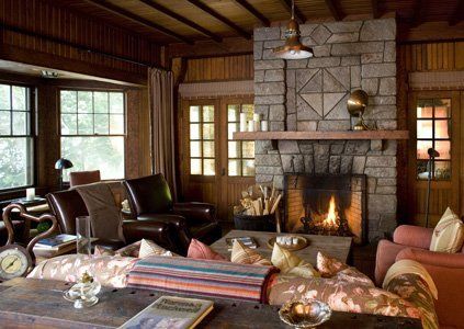 Custom Fireplace Design, Adirondack Mountains 24