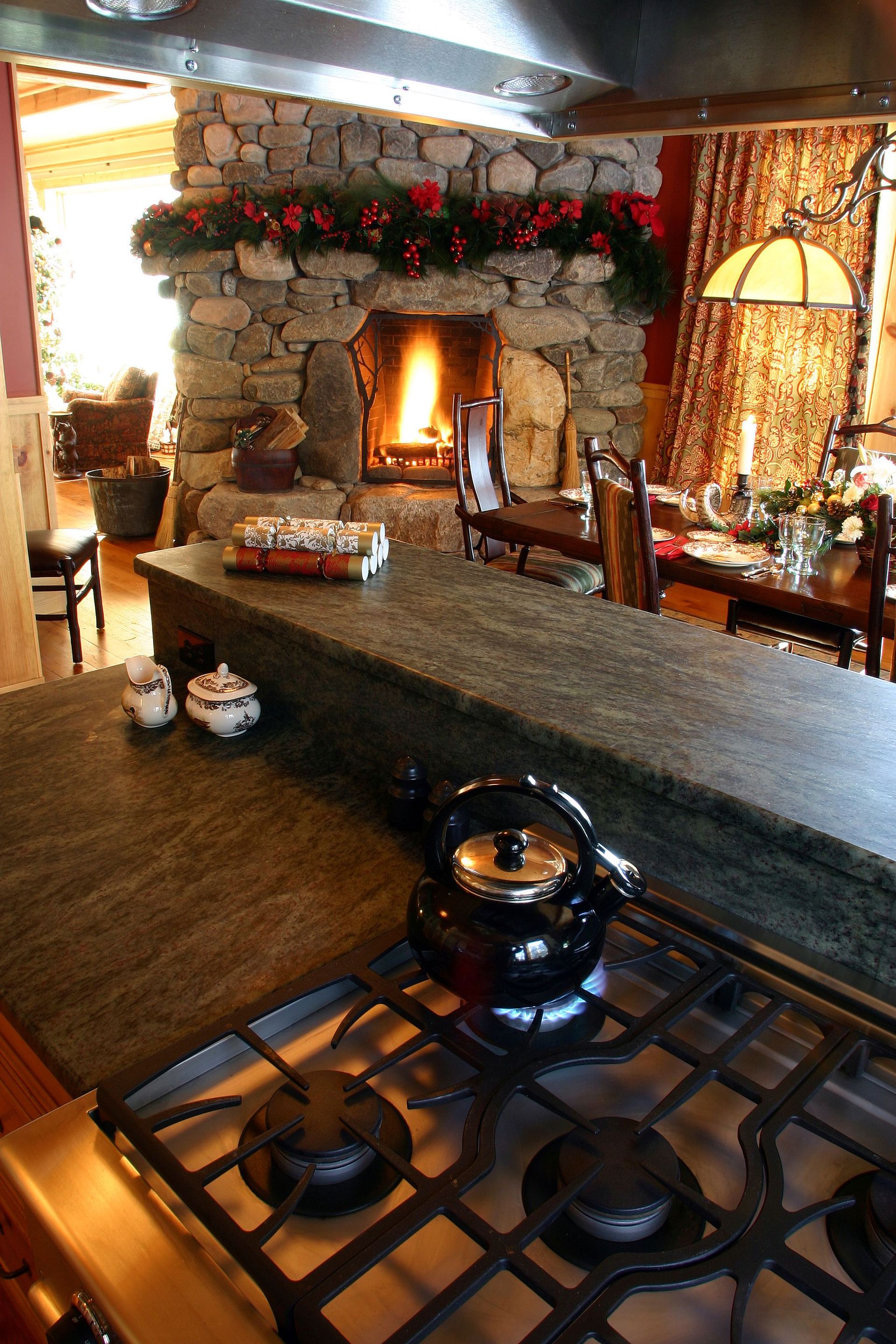 Custom Fireplace Design, Adirondack Mountains 33