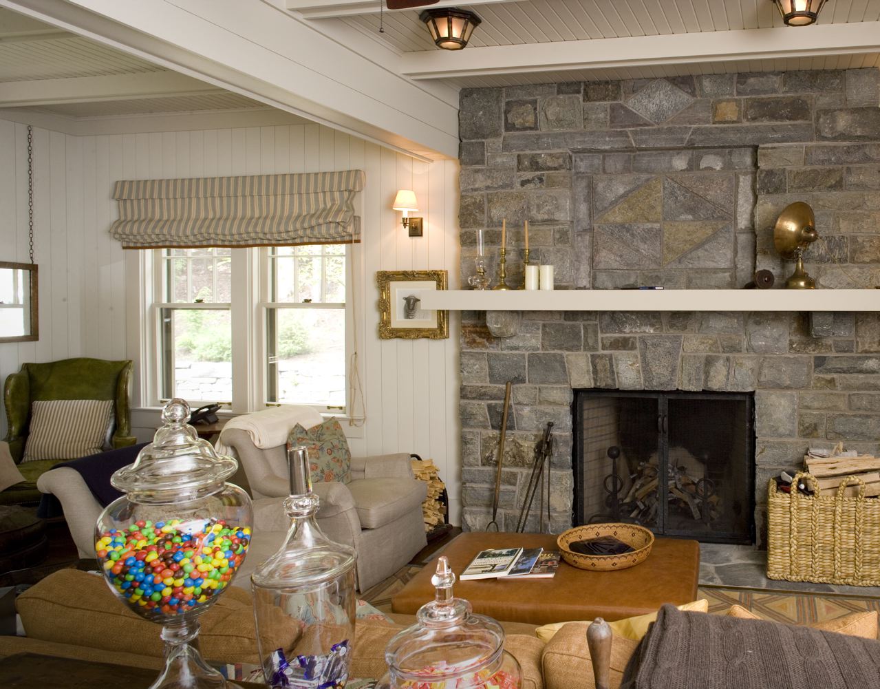 Custom Fireplace Design, Adirondack Mountains 36