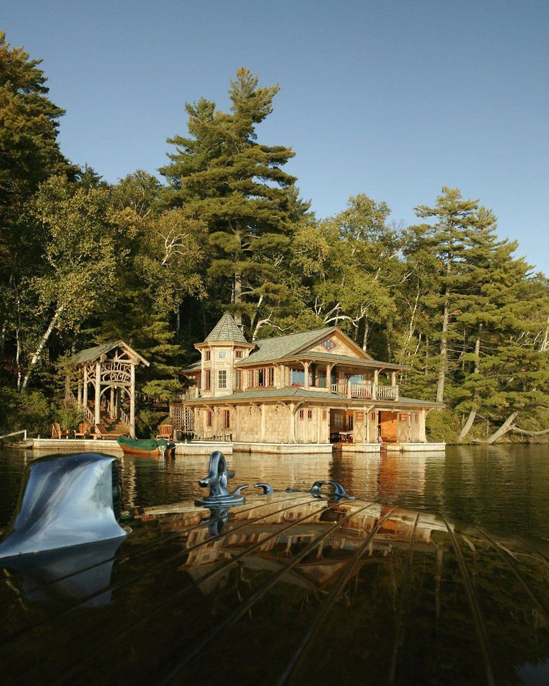 Ruthies - 02 Boathouse architect in Adirondack Mountains | Adirondack Design