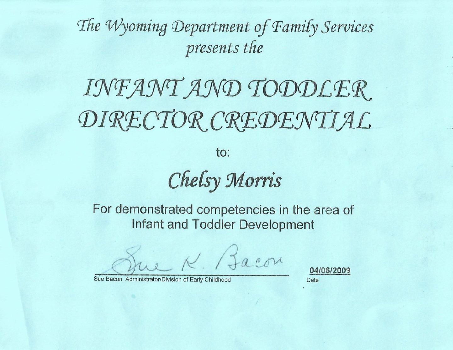Preschool Teacher Certification - 1