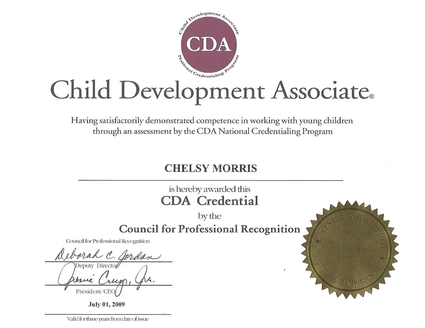 Preschool Teacher Certification 2
