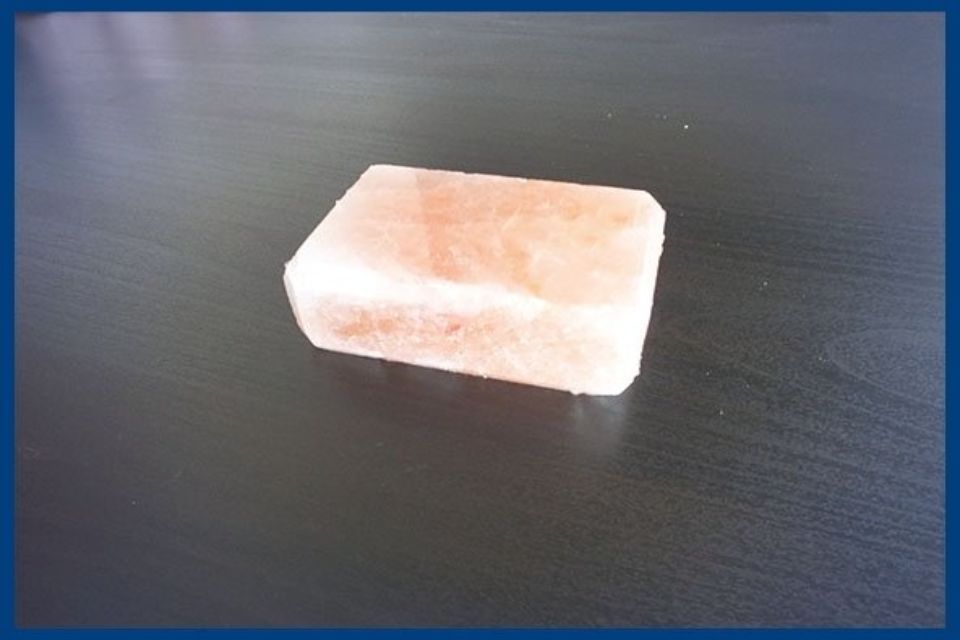 Portasapone di sale rosa