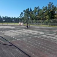 Before Repairing Court — Jacksonville, FL — Pro Sealed Asphalt Inc.