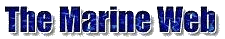 A blue and white logo for the marine web