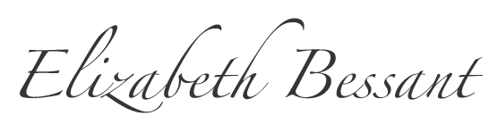 Stylized black cursive text reading “Elizabeth Bessant” on a white background