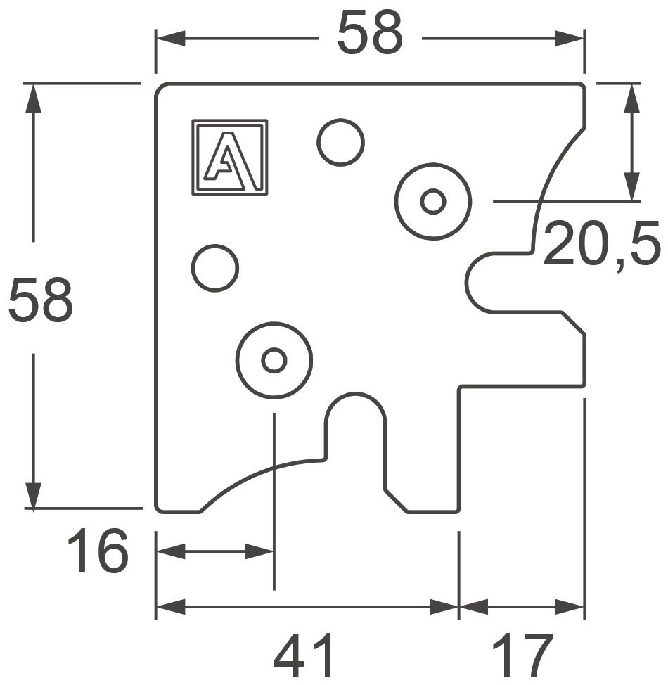 Gm Herrajes SAS - escuadra 50