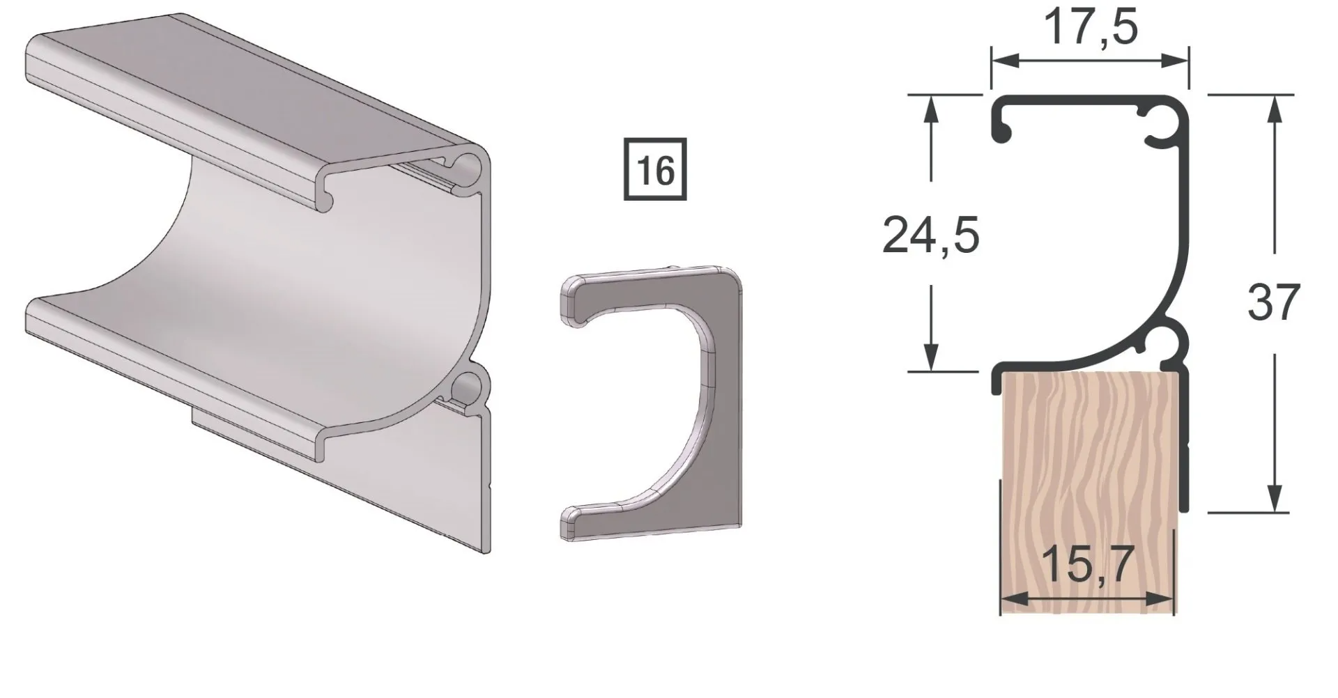 Gm Herrajes SAS - Perfil 7007T