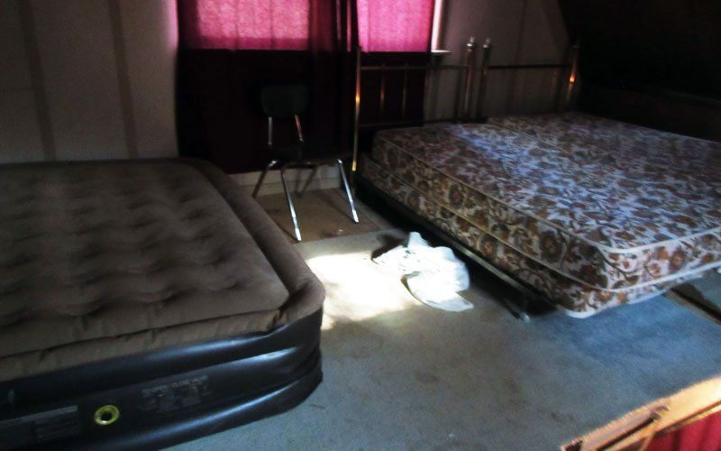 Beds on Upper Level