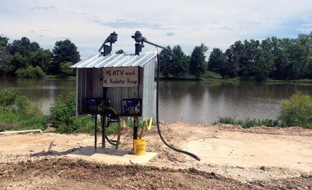 Powerwash ATV station at Smurfwood Trails Mud Park