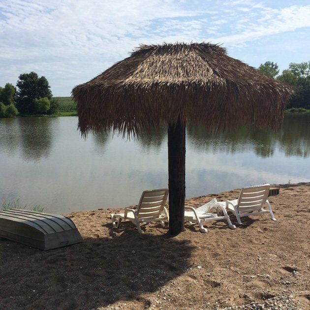 Sandy Beach of the lake at Smurfwood Trails 