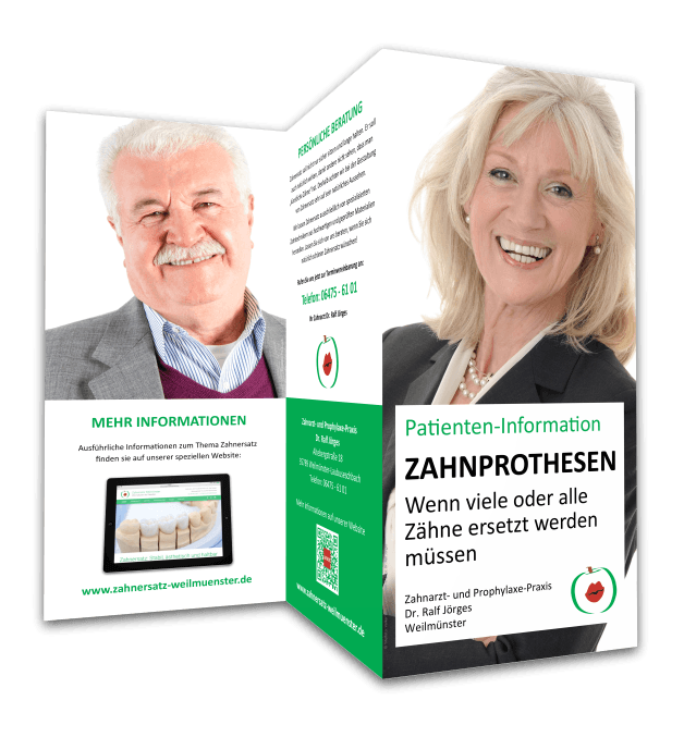 Flyer Zahnprothesen Flyer Zahnprothesen