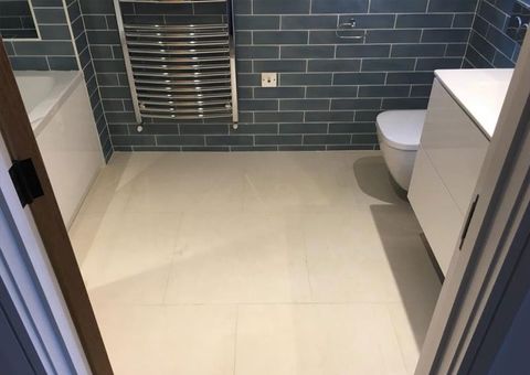 Bathroom tiling