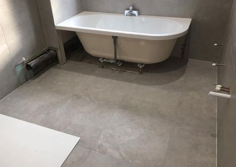Bathroom tiling