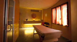una sala di una spa