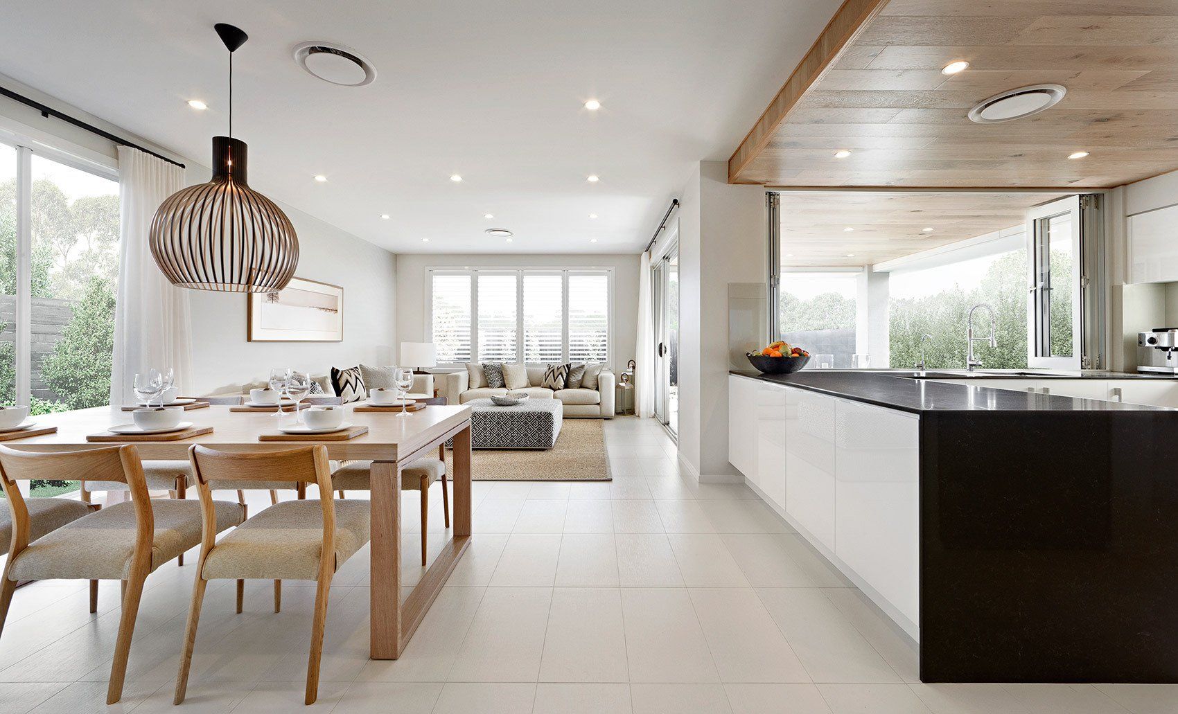 Kitchen with Daikin air conditioning