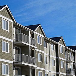 Brown townhomes