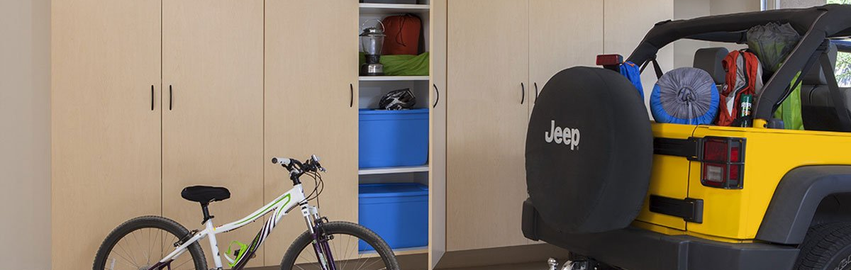 Maple Custom Garage Cabinet System