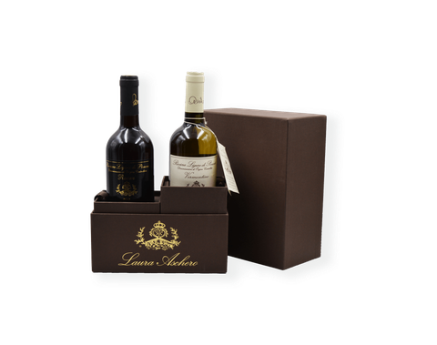 Cofanetto verticale per due bottiglie di vino