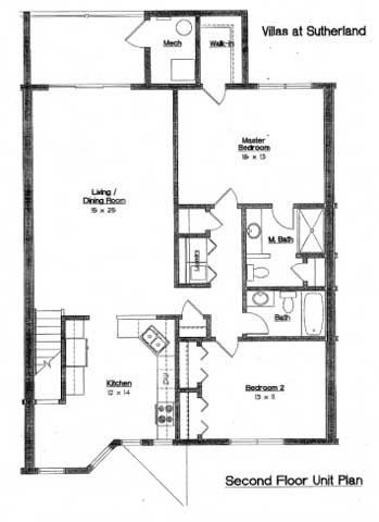 2 Bedroom 2 Bath 2nd floor pond view