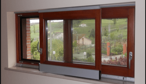 Finestre con struttura in legno alluminio