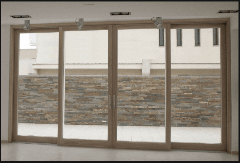 Porte finestre in legno-alluminio