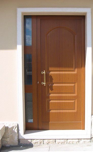 Portoncino esterno effetto legno