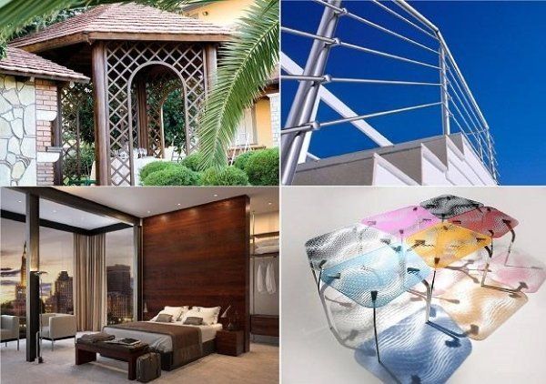 Dettagli di oggetti d'arredo per interni ed esterni