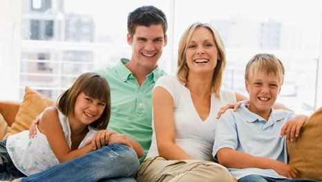 family at home