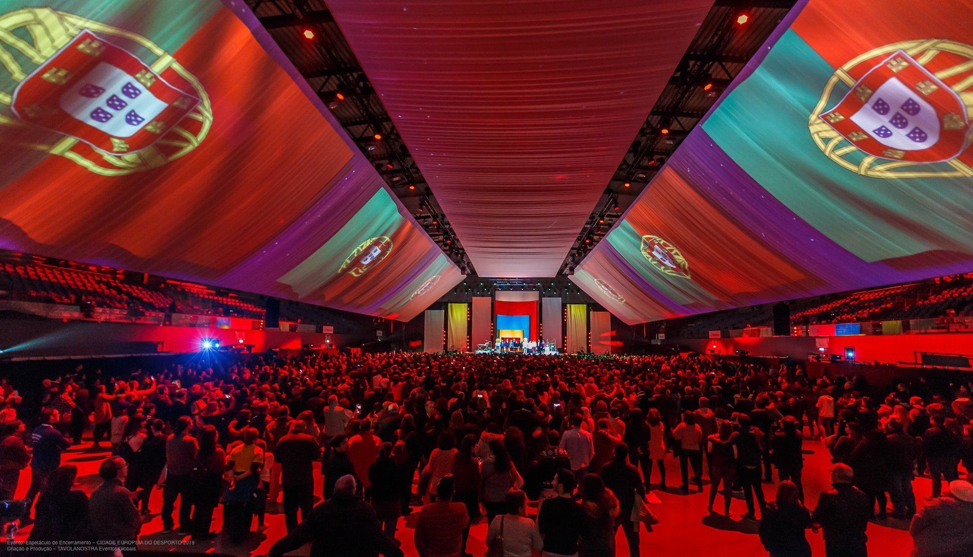 Evento: Espetáculo de Encerramento – CIDADE EUROPEIA DO DESPORTO 2019 Criação e Produção – TAVOLANOSTRA Eventos Globais