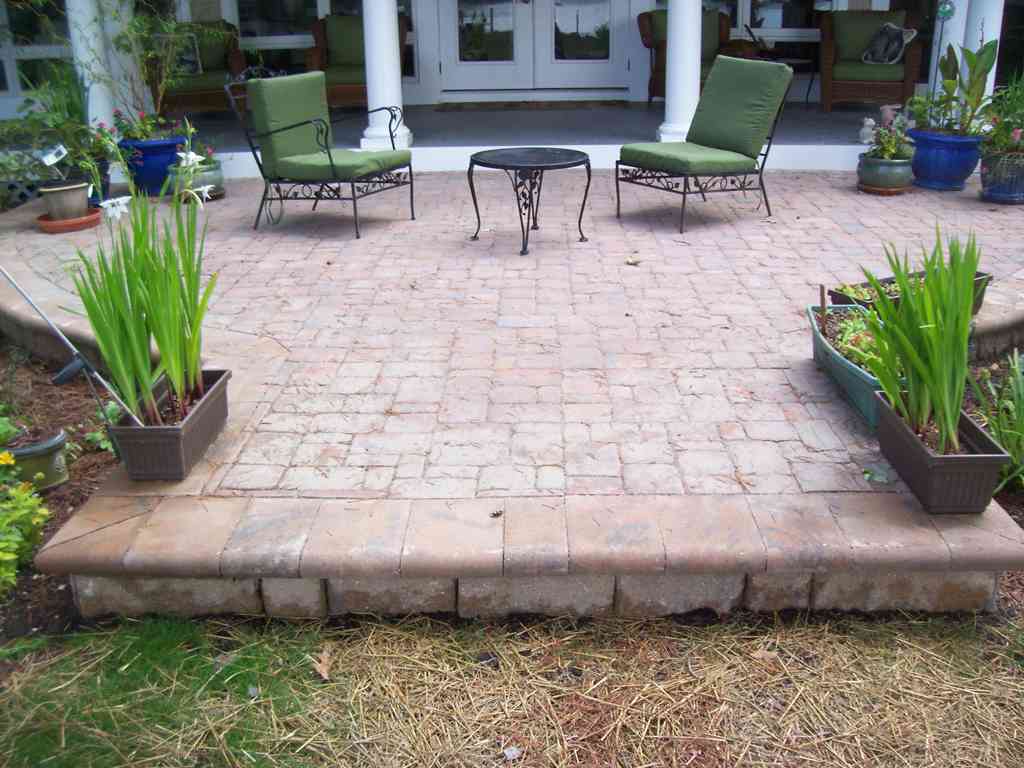 Yorktown — Patio With Two Green Chairs in Shacklefords, VA