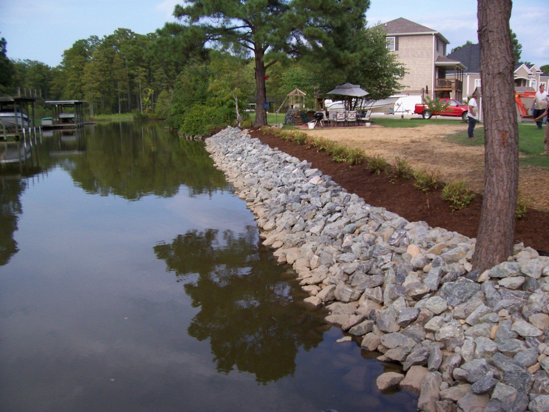 Automatic Irrigation System — Person Talking With Rip Rap in Shacklefords, VA