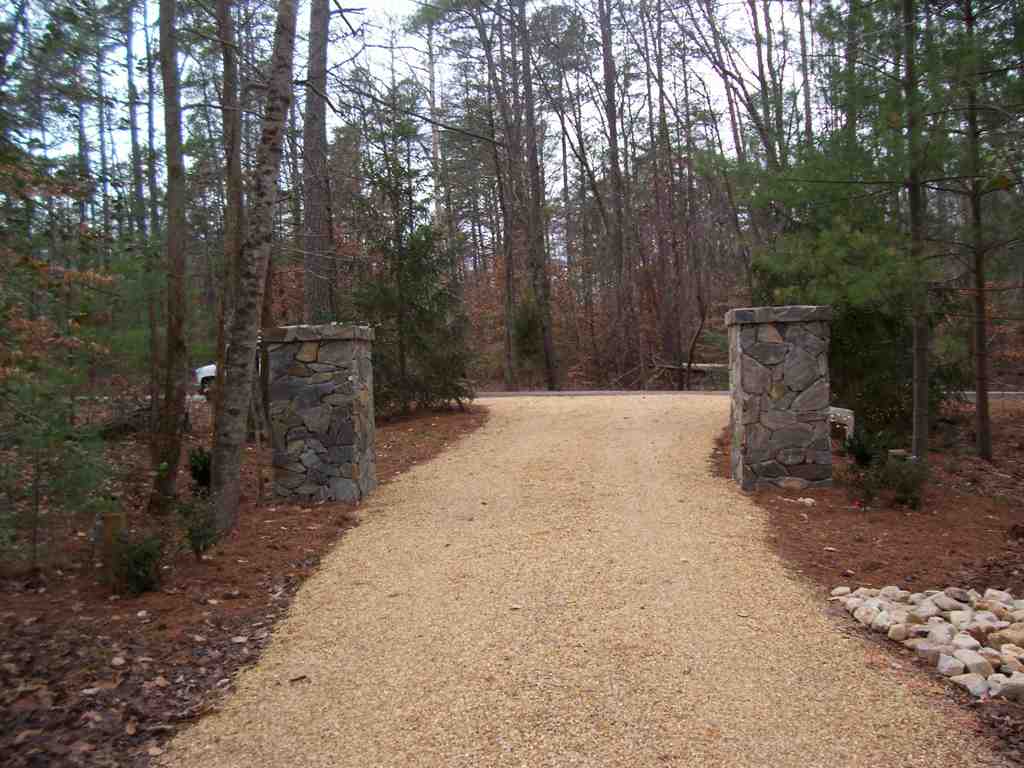 Outdoor Kitchen — Walk Path With Trees in Shacklefords, VA