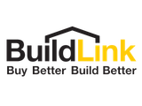 BuildLink logo with a black roof icon above the text: 