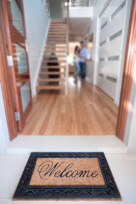 Welcome rug