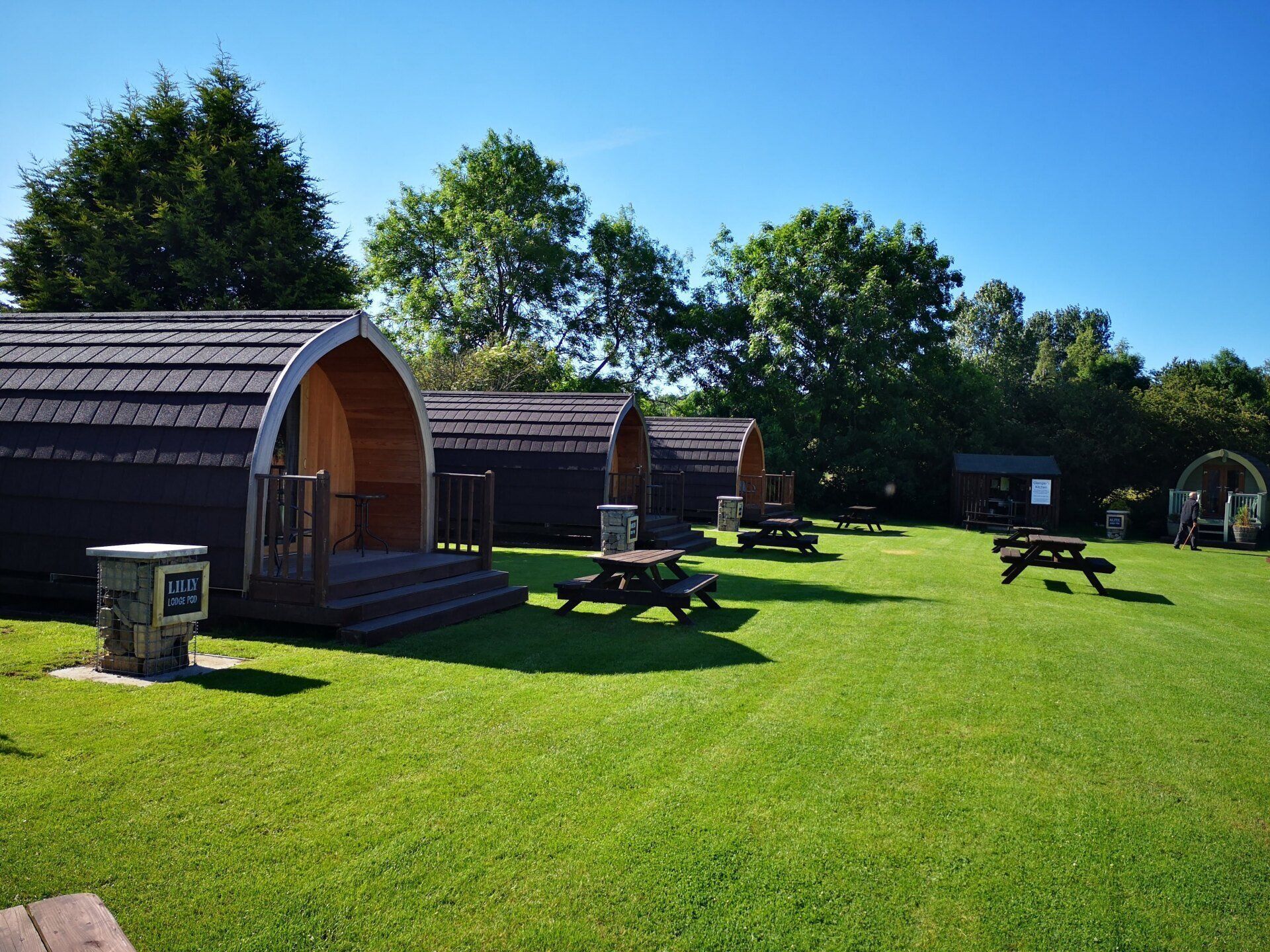 Ensuite Lodge Pod Glamping at the Three Horseshoes in the Lincolnshire Wolds
