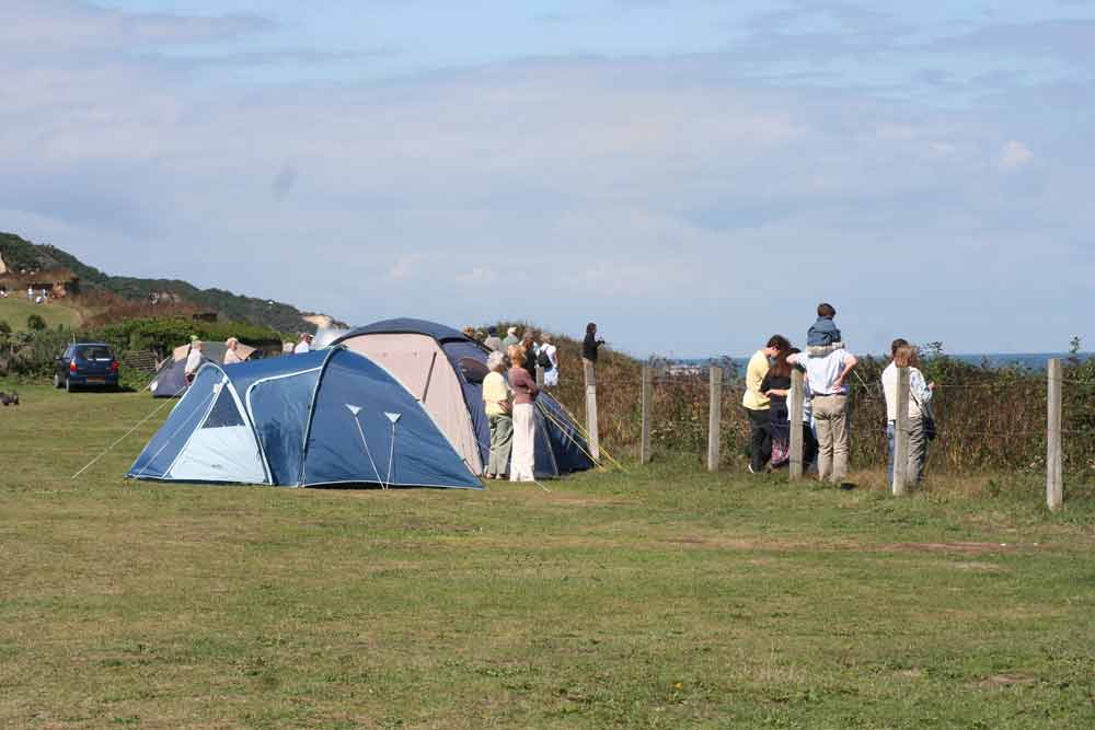 Overstrand campsite tents