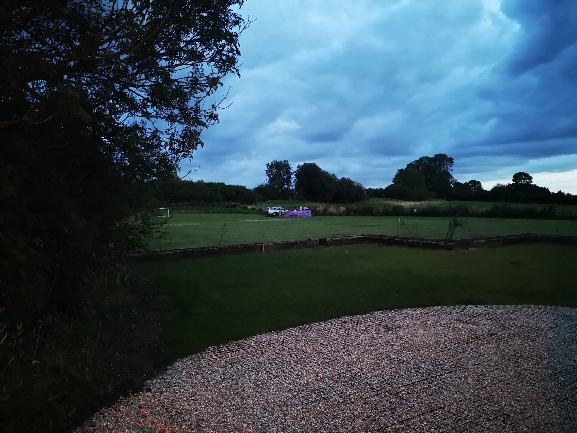 campsite car park and hardstanding