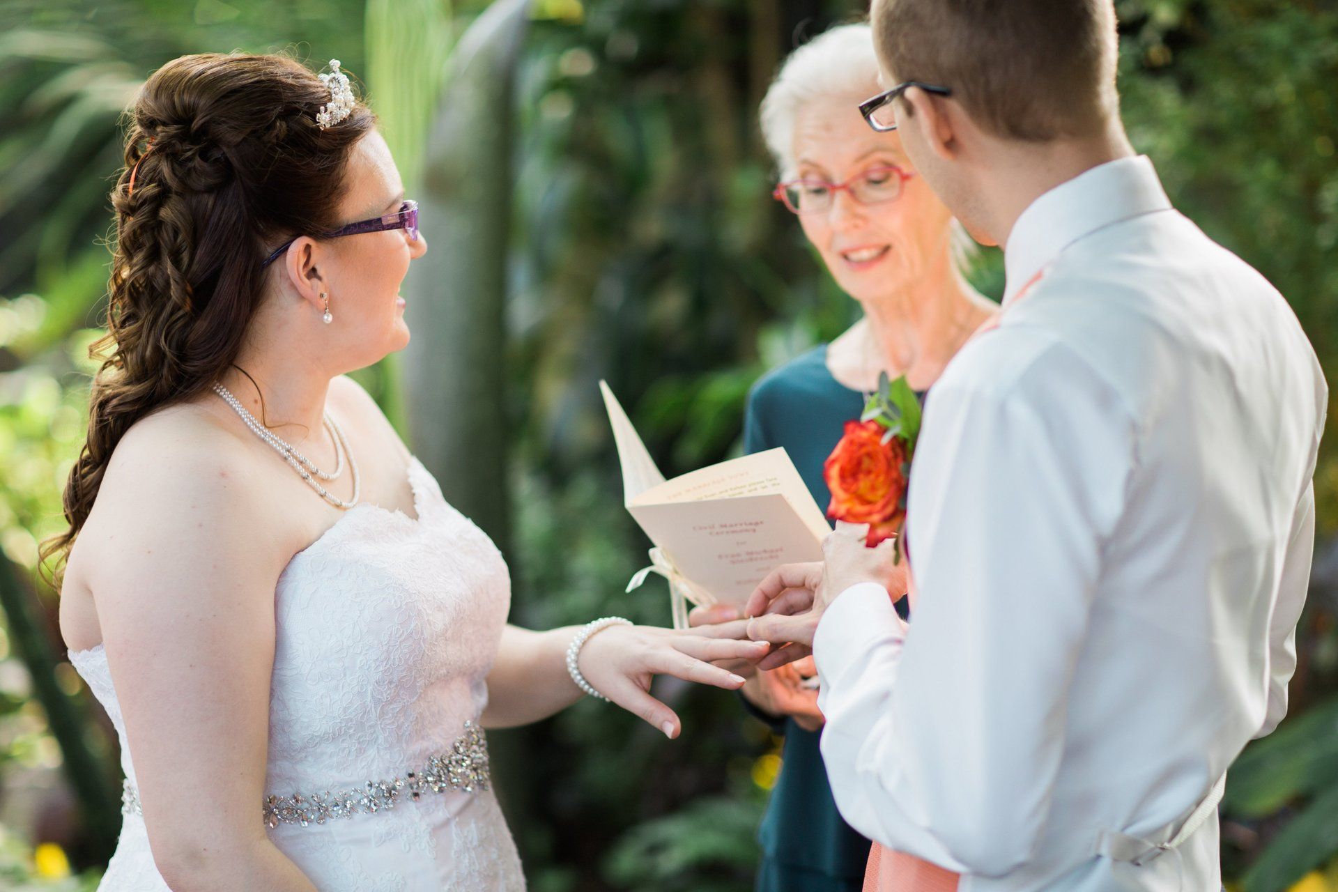 A beautiful ceremony officiated by Marilyn