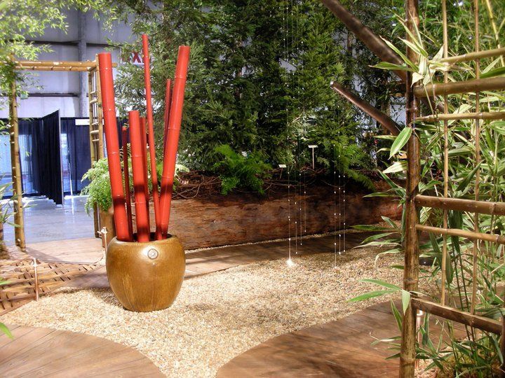 Garden With Bamboo Design — Santa Cruz, CA — Quilici Gardening