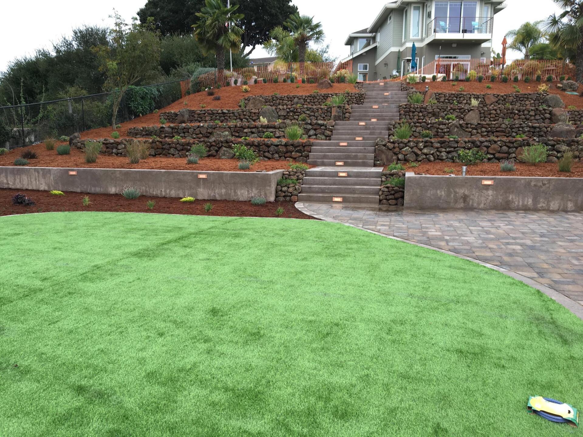 Perfect Landscaping At The Backyard — Santa Cruz, CA — Quilici Gardening