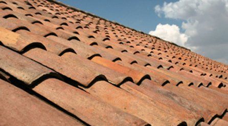 a pantiled pitched roof
