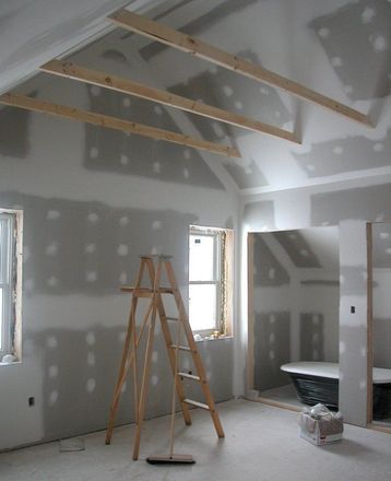 Commercial Drywall being put in