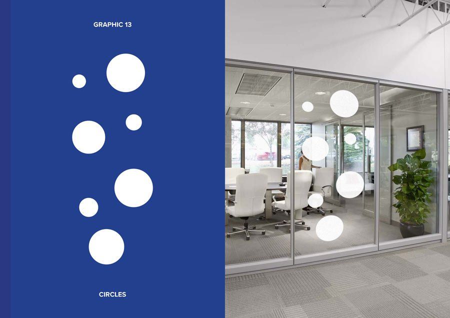 graphic window film circle pattern allcool window films