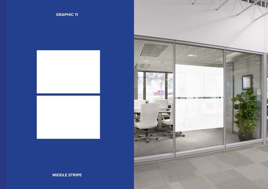 graphic window film middle strip allcool window films