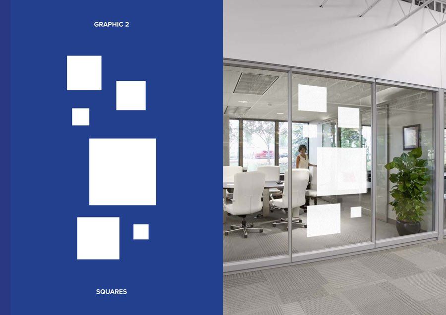 graphic window film square pattern allcool window films