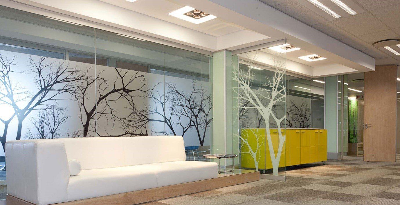 frosted window film tree