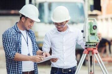 Civil Engineers At Construction Site — Land Development & Planning Engineers in Hopkinton, MA